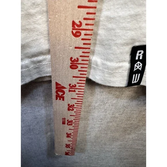 Raw Gear Shirt Mens XL Blue and White Sleeveless Crew Neck Tee Surf Beach - Picture 5 of 5